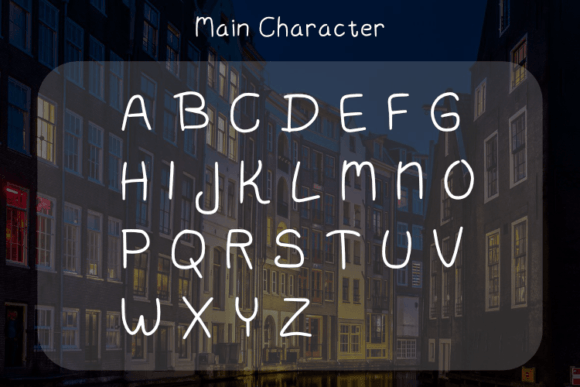 Lonelynight Font PNG with transparent background - Preview 1