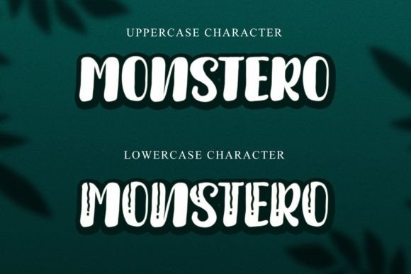 Monstero Font PNG with transparent background - Preview 1