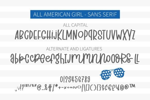 All American Girl Font - Preview 3