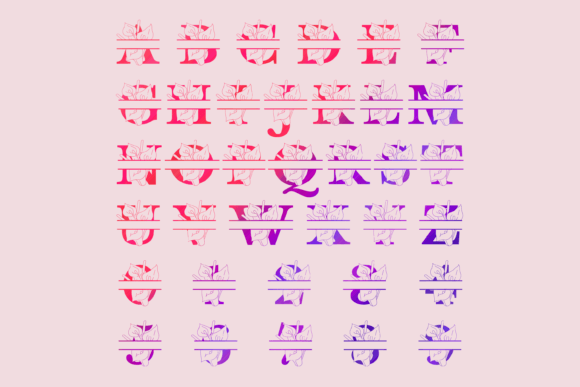Calla Lily Split Font - Preview 2