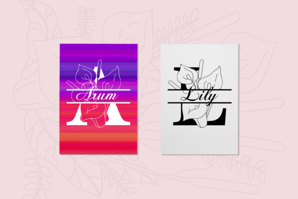 Calla Lily Split Font - Preview 3
