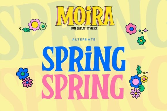 Moira Font font preview - 5