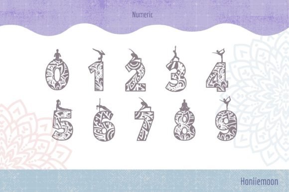 Meditation Font PNG with transparent background - Preview 1