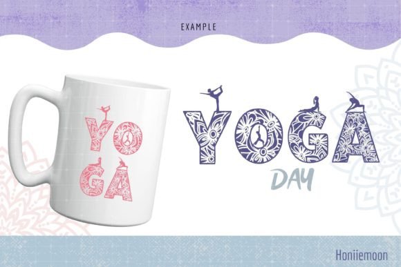 Meditation Font PNG with transparent background - Preview 2