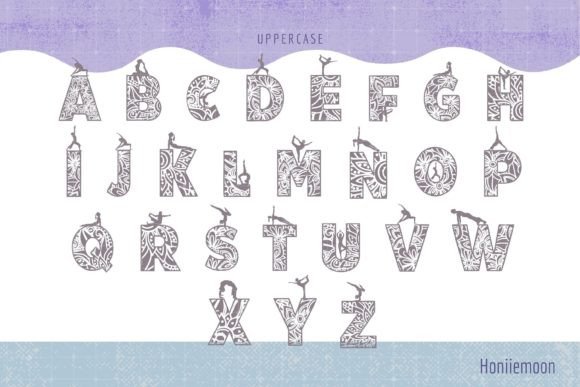 Meditation Font PNG with transparent background - Preview 3