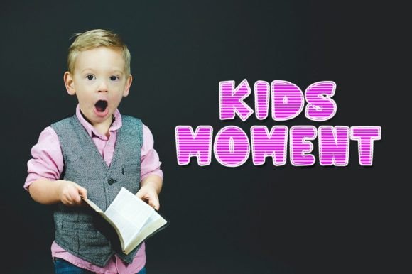 Retro Crayon Font PNG with transparent background - Preview 2