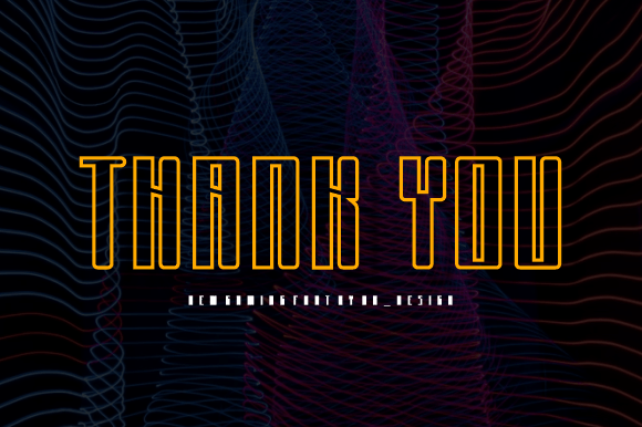 Saruz Gaming Line Font PNG with transparent background - Preview 4