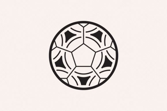 Soccer Football Ball Shapes Outline