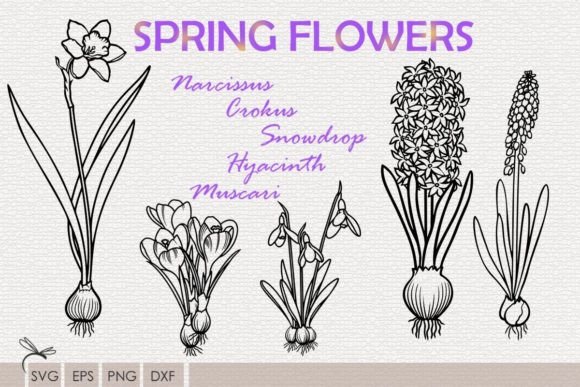 Spring Flowers Svg Bundle Graphic by Dragonart · Creative Fabrica