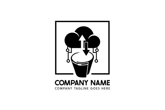 The Bucket Logo Script Bucket Logo SVG Cut file by Creative Fabrica Crafts · Creative Fabrica