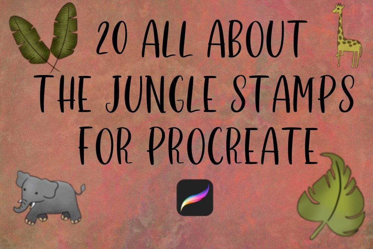20 Jungle Stamps for Procreate Graphic by Cedar Rue · Creative Fabrica