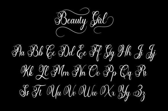 Beautiful Girl Font - Preview 5