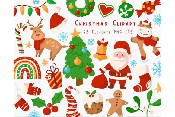 Cartoon Classic Christmas PNG Bundle