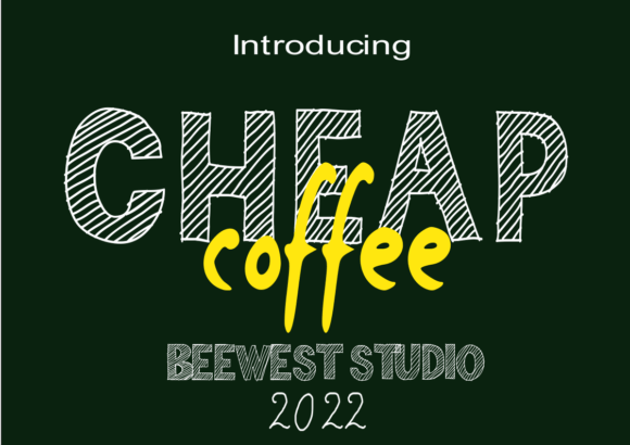 Cheap Coffee Font - Preview 1