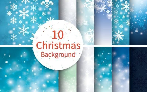 Christmas Background with Unfocussed