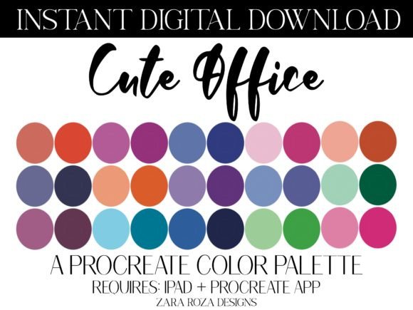 Cute Office Procreate Color Palette