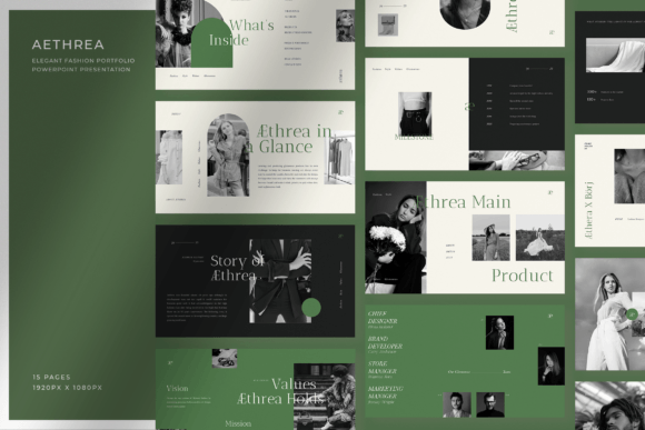 Preview of Elegant Fashion Powerpoint Presentation fashion presentation template