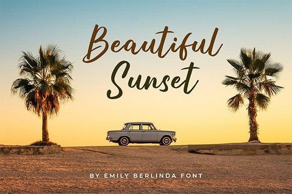 Emily Berlinda Font PNG with transparent background - Preview 2