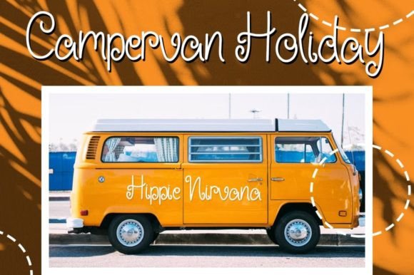 Hippie Nirvana Font PNG with transparent background - Preview 4