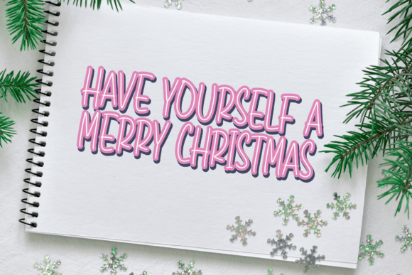 Holiday Sunrise Font PNG with transparent background - Preview 6