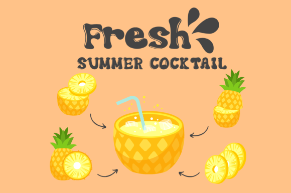 Harvest Tropical Font PNG with transparent background - Preview 3