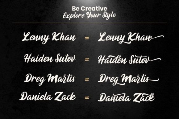 Himagine Font PNG with transparent background - Preview 5