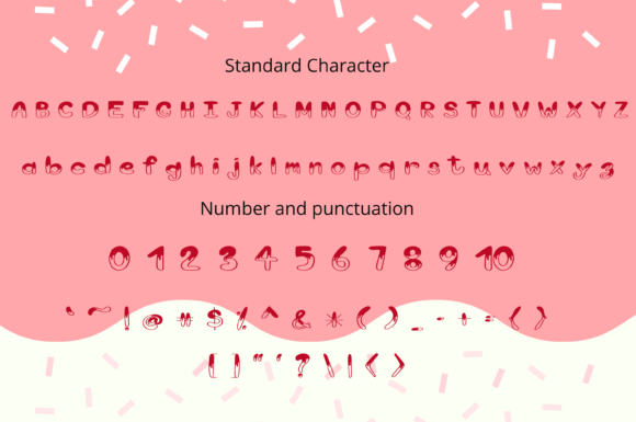 Ice-cream Cone Font PNG with transparent background - Preview 1