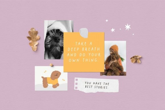 Little Poodle Font PNG with transparent background - Preview 1
