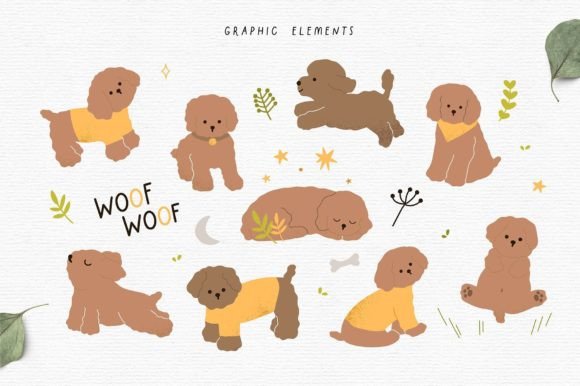 Little Poodle Font PNG with transparent background - Preview 6
