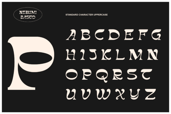 Nerumi Basto Font PNG with transparent background - Preview 5