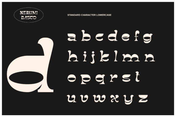 Nerumi Basto Font PNG with transparent background - Preview 6