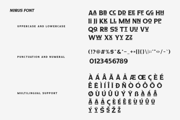 Norus Font PNG with transparent background - Preview 6