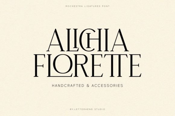 Rochestra Font PNG with transparent background - Preview 1