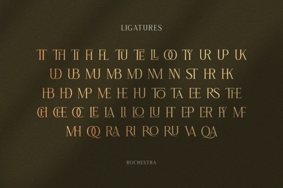 Rochestra Font PNG with transparent background - Preview 4