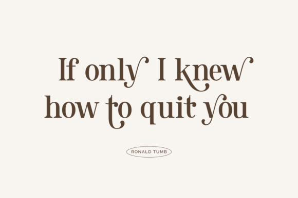 Ronald Tumb Font PNG with transparent background - Preview 4