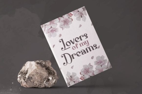 Shiny Flower Font PNG with transparent background - Preview 2