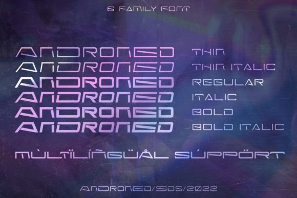 Androned Font - Preview 1