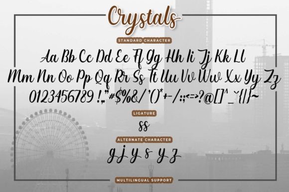 Crystals Font - Preview 4