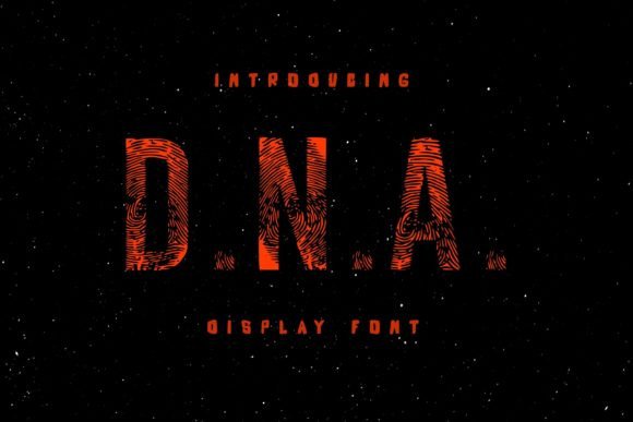 D.n.a Font - Preview 1
