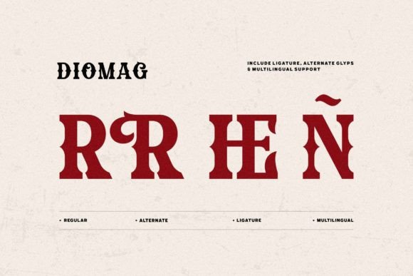 Diomag Font - Preview 2