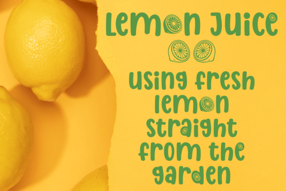 Double Lemon Font - Preview 1