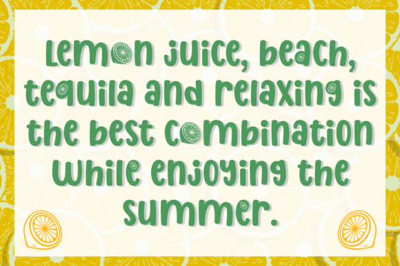 Double Lemon Font - Preview 4
