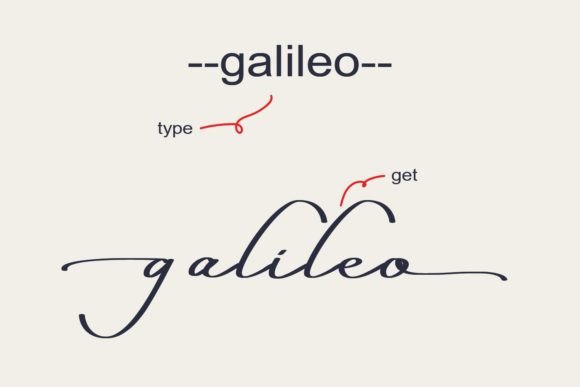 Galileo  Font - Preview 1
