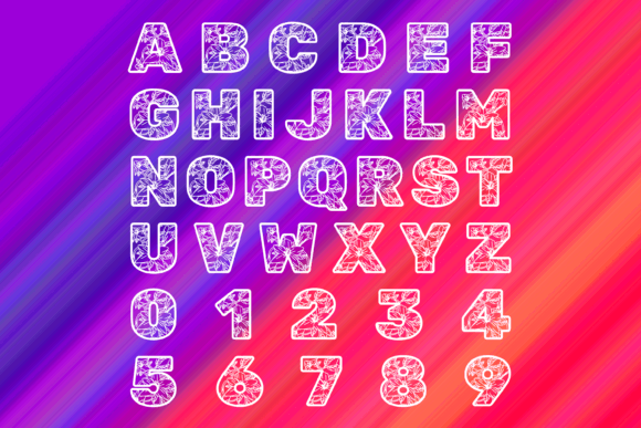 Lily Lace Font PNG with transparent background - Preview 3
