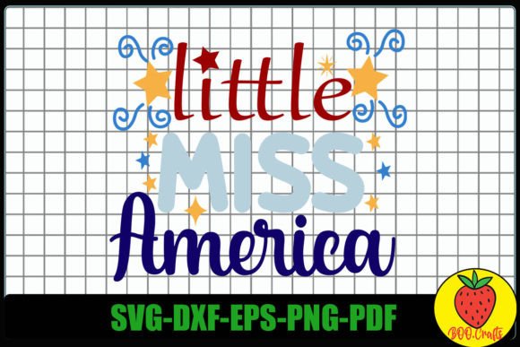 Little Miss America Svg