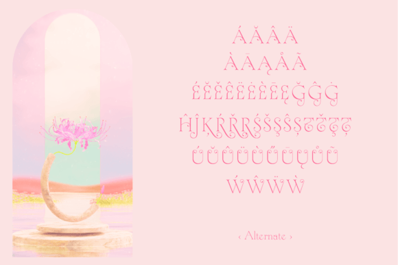 Lycoris Font PNG with transparent background - Preview 6