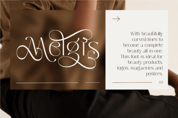 Melgis Font PNG with transparent background - Preview 1