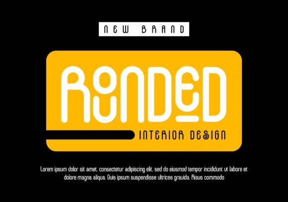 Mountogen Rounded Font PNG with transparent background - Preview 2