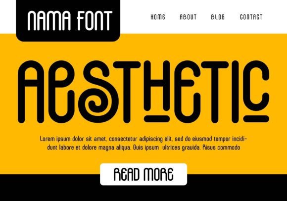 Mountogen Rounded Font PNG with transparent background - Preview 4