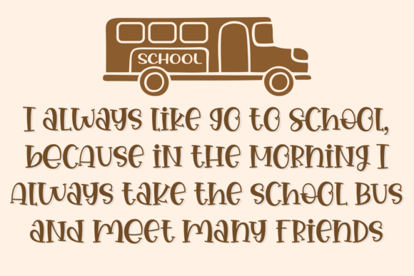 Play School Font PNG with transparent background - Preview 5
